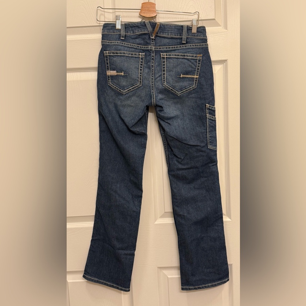 Ariat Mid Rise Straight Blue Jeans NWOT - Picture 6 of 7